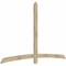 Ekena Millwork Bellingham Rough Sawn Timber Gable Bracket, Douglas Fir, 96"W x 60"H x 2"D x 4"F, 15/12 Pitch GBW096X60X0204BEL00RDF - alternate 2